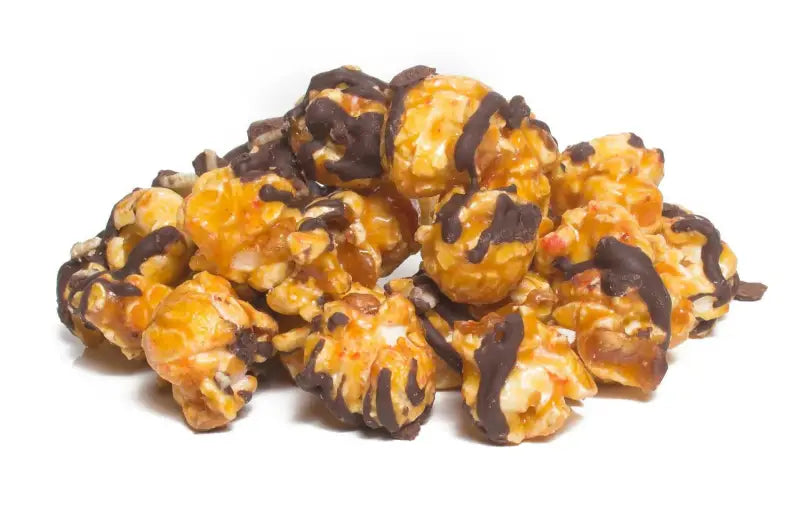 December | Oh’ Andy | Dark Chocolate & Peppermint - 12- measuring cups of popcorn per bag | weight varies by flavor