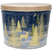 POPPED LAS VEGAS Copy of Gourmet Popcorn | Two Gallon Tin | Blue with Deer