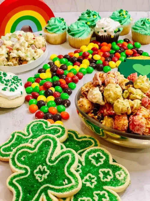 The Ultimate St. Patrick's Day Dessert Board (with Gourmet Popcorn!)