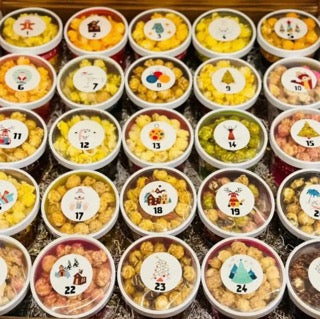 The Christmas Countdown Box Gourmet Popcorn Gift Sampler