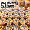 custom labels for gourmet popcorn cups 
