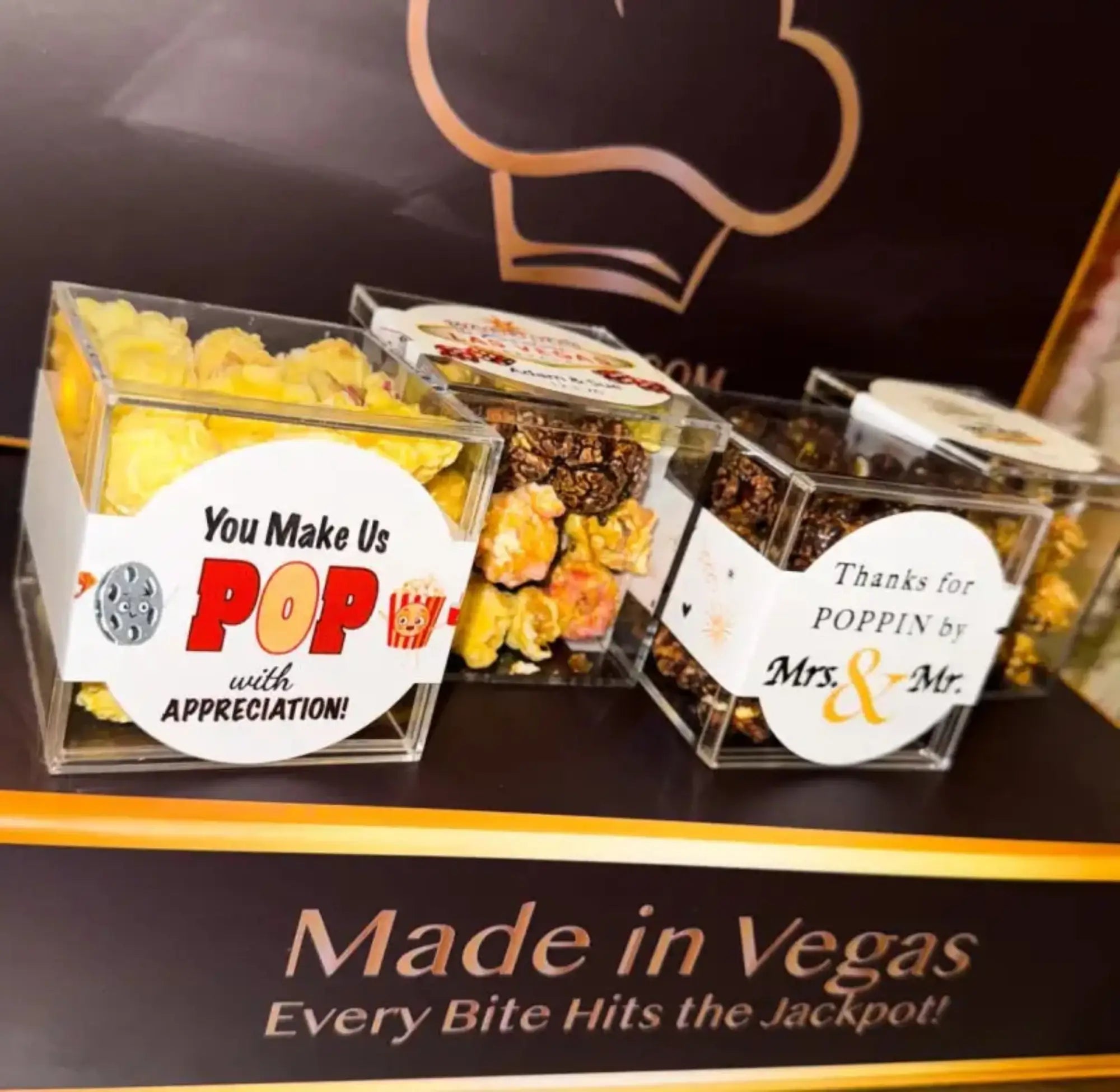 Gourmet Popcorn Custom Party Favors Set of 48