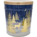 POPPED LAS VEGAS Three Gallon | Gourmet Popcorn Tin | Dark Blue with Deer