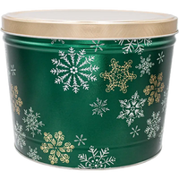 popped best gourmet popcorn las vegas two gallon holiday tin