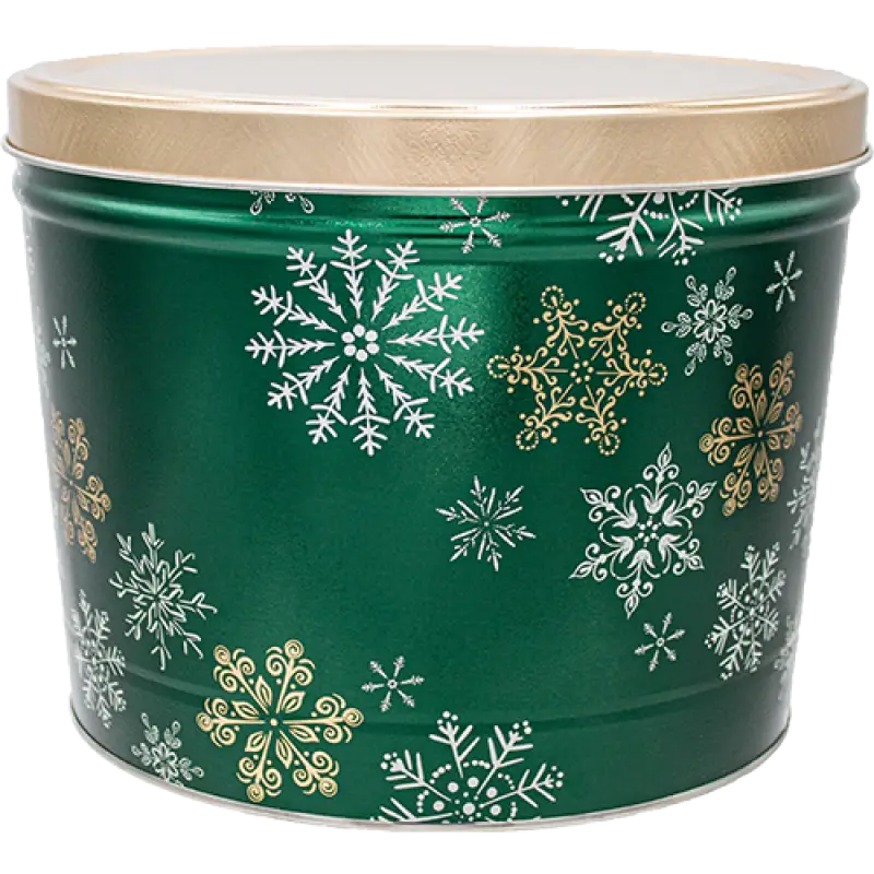 Two Gallon Gourmet Popcorn Tin | Green