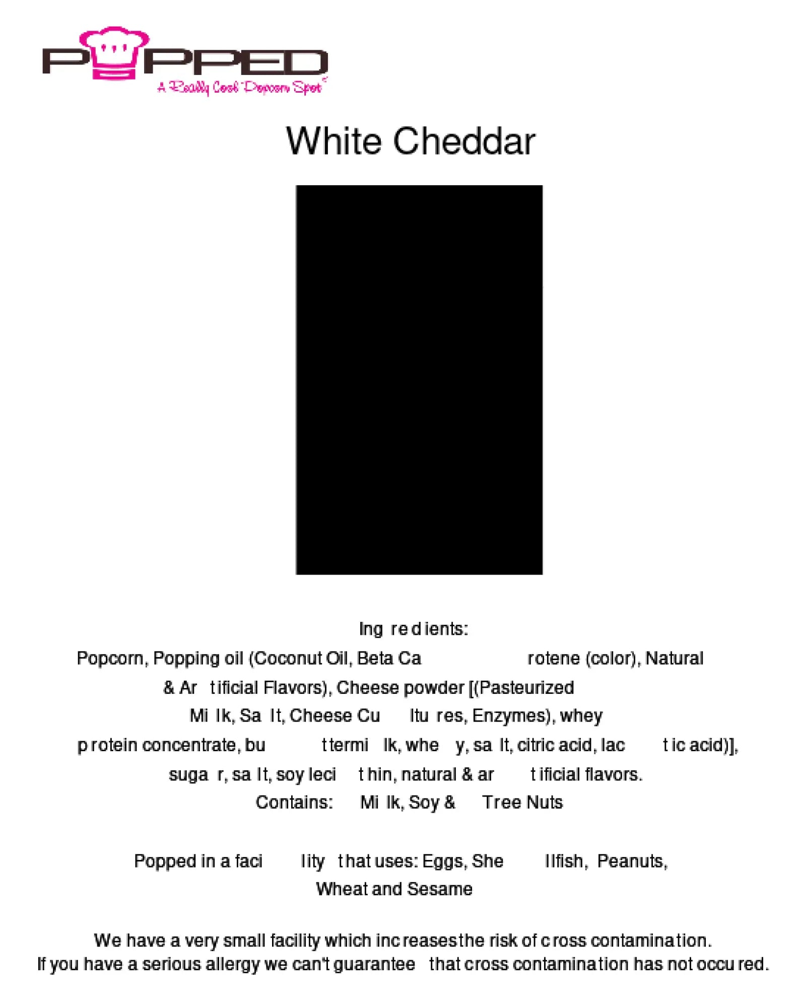 white cheddar ingredients
