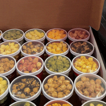 POPPED LAS VEGAS Holiday Gift Box with twenty-five Assorted Flavors